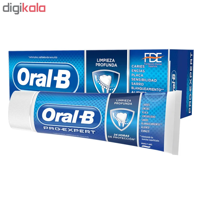 خمیر دندان اورال-بی سری Pro-Expert مدل Deep Clean حجم 75 میلی لیتر - تصویر 3