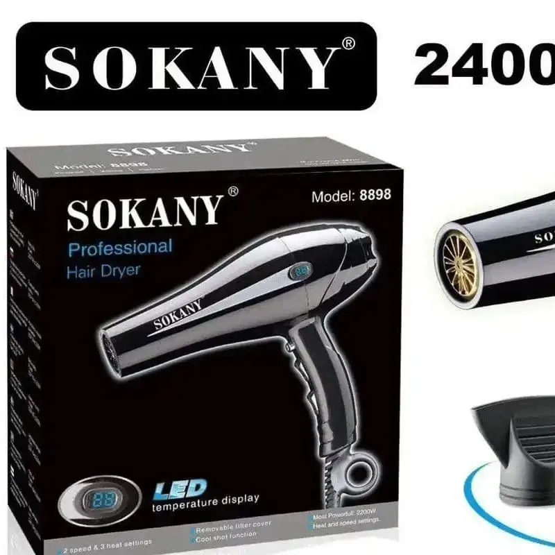 سشوار حرفه ای 2200 وات سوکانی مدل 8898 - تصویر 2