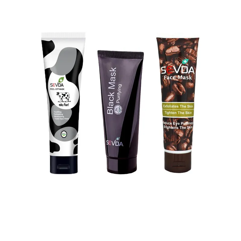 ماسک صورت سودا مدل Black Coffee Milk مناسب برای پوست معمولی حجم 100 میلی لیتر مجموعه 3 عددی
