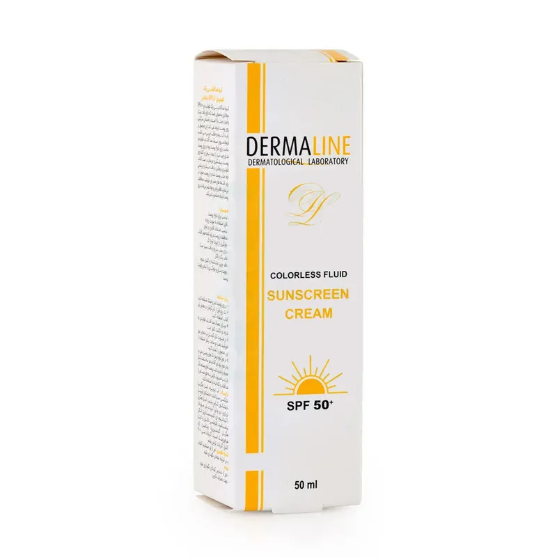کرم ضد آفتاب بی‌رنگ صورت درمالاین SPF 50 مدل laboratory ‌محافظ در برابر  uva/uvb مناسب برای انواع پوست حجم 50 میلی‌لیتر - تصویر 2
