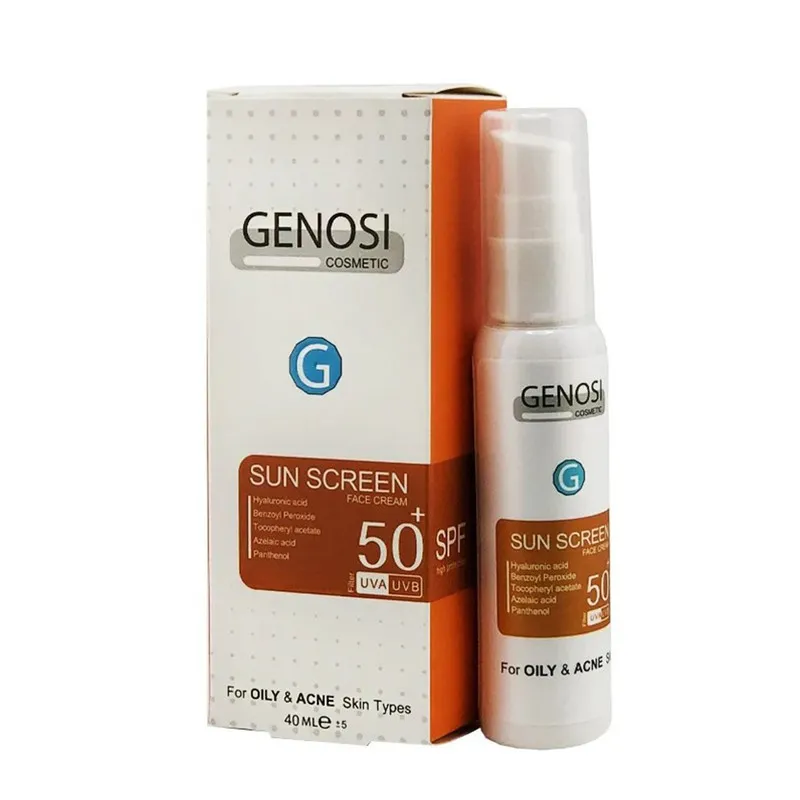 کرم ضد آفتاب بیرنگ گنوسی SPF 50 مدل هیالورونیک اسید محافظ در برابر UVA/UVB مناسب برای پوست چرب حجم 40 میلیلیتر - تصویر 2