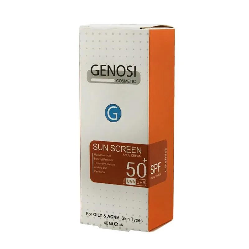 کرم ضد آفتاب بیرنگ گنوسی SPF 50 مدل هیالورونیک اسید محافظ در برابر UVA/UVB مناسب برای پوست چرب حجم 40 میلیلیتر - تصویر 3