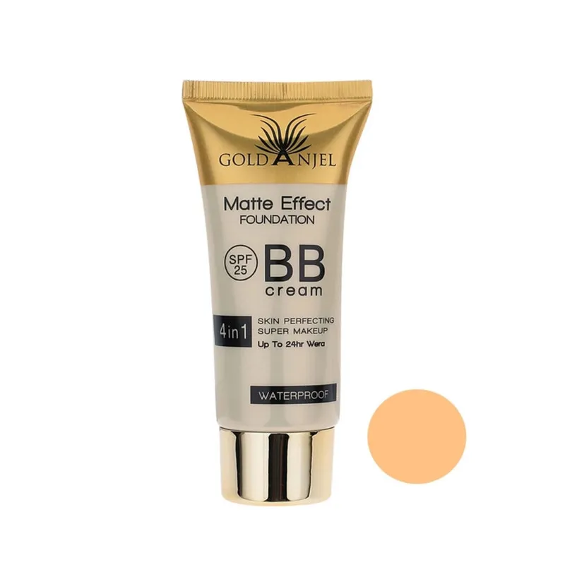 کرم پودر BB مایع SPF25 گلد آنجل مدل 4in1 شماره 2 مناسب برای انواع پوست حجم 60 میلی‌لیتر - تصویر 2