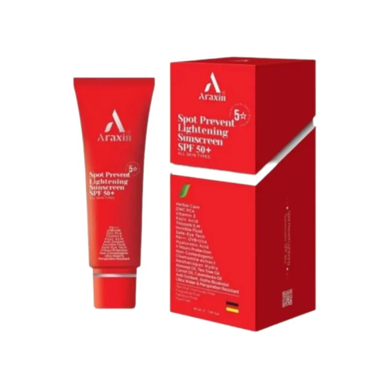 کرم ضد آفتاب بیرنگ صورت آراکسین SPF 50 مدل ضد لک محافظ UVA ، UVB مناسب برای انواع پوست حجم ۴۰ میلی لیتر - تصویر 4