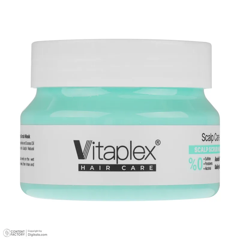 ماسک اسکراب مو ویتاپلکس مدل Scalp Care مناسب برای موهای چرب و دارای شوره وزن 295 گرم - تصویر 6
