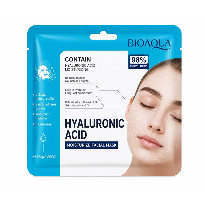 ماسک آبرسان صورت بایو آکوا مدل Acid Moisturizing مناسب برای انواع پوست حجم 25 میلی لیتر - تصویر 2