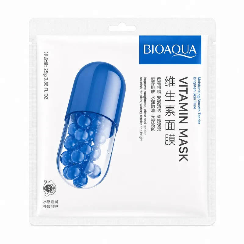 ماسک نرم کننده صورت بایو آکوا مدل Vitamin Mask مناسب برای انواع پوست حجم 25 میلی لیتر - تصویر 2