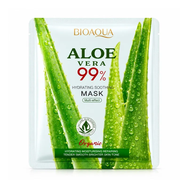 ماسک صورت بایو آکوا مدل Aloevera99 مناسب برای انواع پوست حجم 25 میلی لیتر - تصویر 2