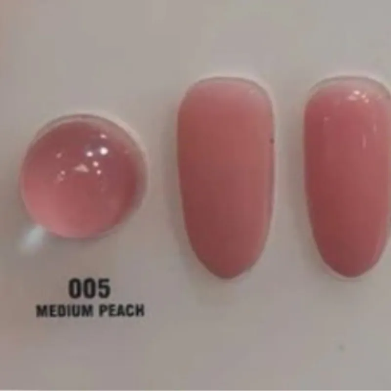 پلی ژل کاشت ناخن سالن مدل Medium Peach حجم 30 میلی‌لیتر - تصویر 3