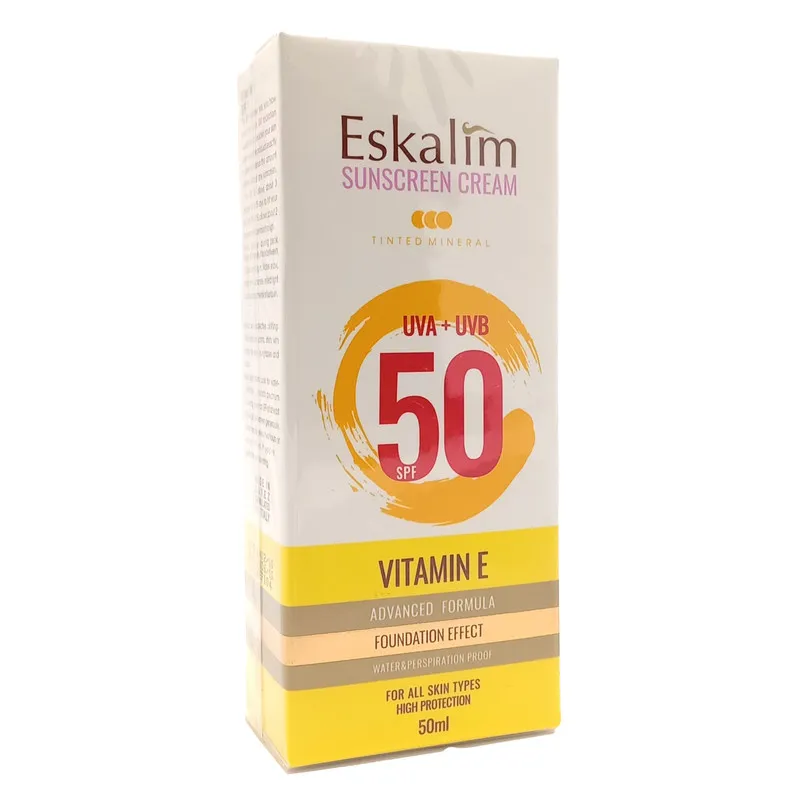 کرم ضد آفتاب رنگی دست و صورت اسکالیم SPF 50 مدل 03 محافظ UVA ، UVB ‌مناسب برای انواع پوست حجم 50 میلی‌لیتر - تصویر 2