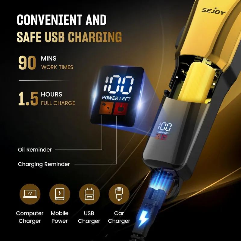ماشین اصلاح موی سر و صورت شارژی سجوی مدل HC-007 - تصویر 4
