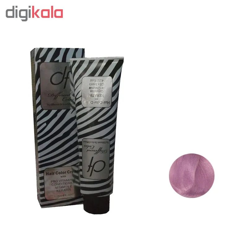 رنگ مو دیفرنت شماره F.17 حجم 125 میلی لیتر رنگ یاسی - تصویر 2