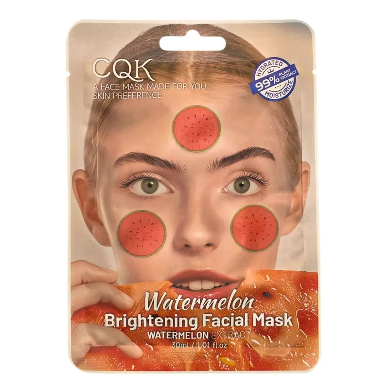 ماسک صورت سی کیو کی مدل Water melon extract مناسب برای انواع پوست حجم 30 میلی لیتر - تصویر 2