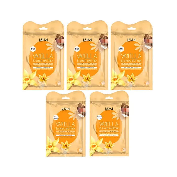 ماسک دبل شیت وارمی مدل شی باتر و وانیل مناسب برای پوست خشک حجم 45 میلی لیتر بسته 5 عددی - تصویر 2