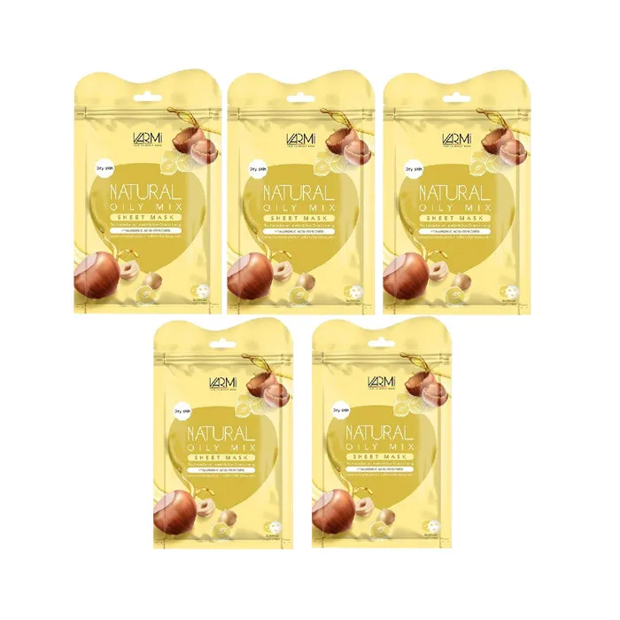 ماسک دبل شیت وارمی مدل میکس اویل مناسب برای پوست خشک حجم 45 میلی لیتر بسته 5 عددی - تصویر 2