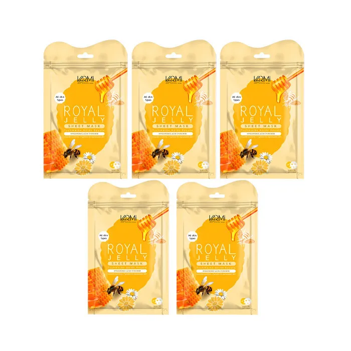 ماسک صورت وارمی مدل رویال ژلی مناسب انواع پوست حجم 45 میلی لیتر بسته 5 عددی - تصویر 2