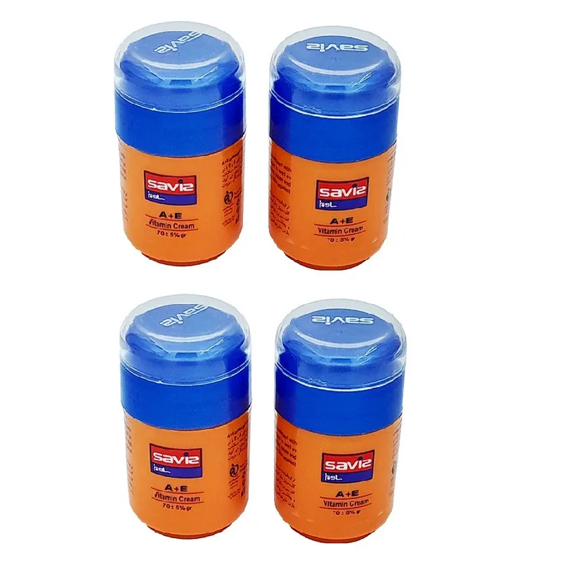 کرم مرطوبکننده دست و صورت ساویز مدل A Plus E مناسب برای انواع پوست وزن 70 گرم بسته 4 عددی - تصویر 2
