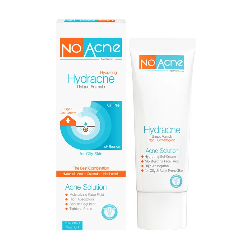 ژل کرم آبرسان صورت نو آکنه مدل Hydracne مناسب پوست های چرب حجم 40 میلی لیتر - تصویر 4