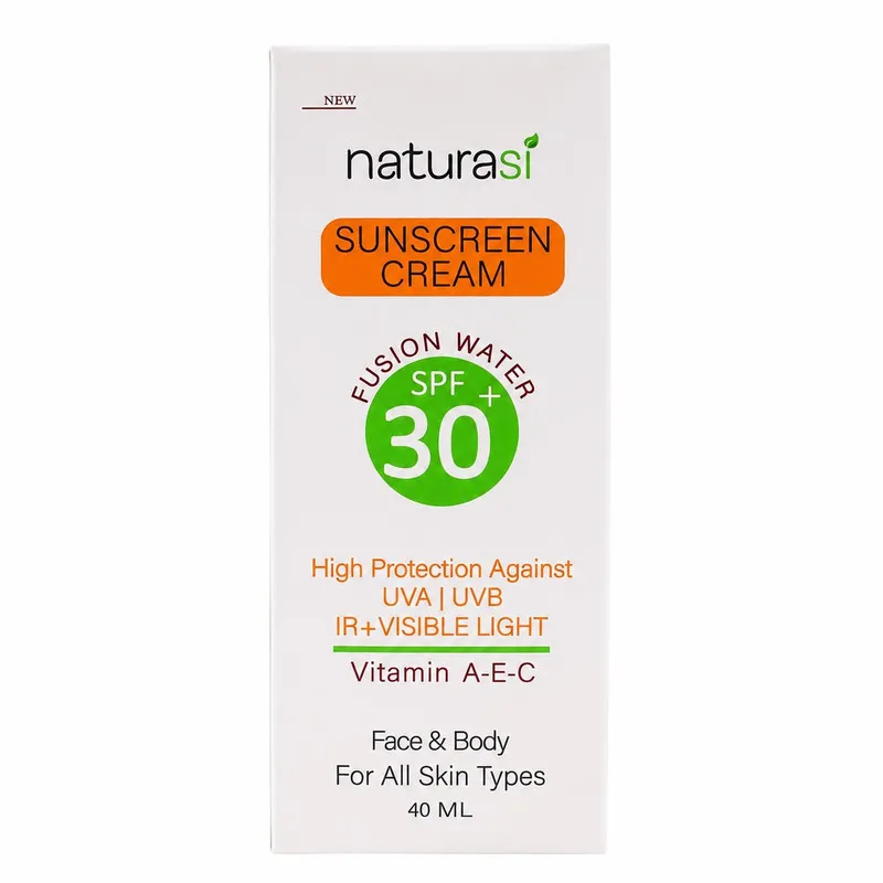 کرم ضد آفتاب بیرنگ دست و صورت ناتوراسی SPF 30 مدل High protection محافظ UVA ،UVB و IR ، مناسب برای انواع پوست حجم 40 میلیلیتر - تصویر 2