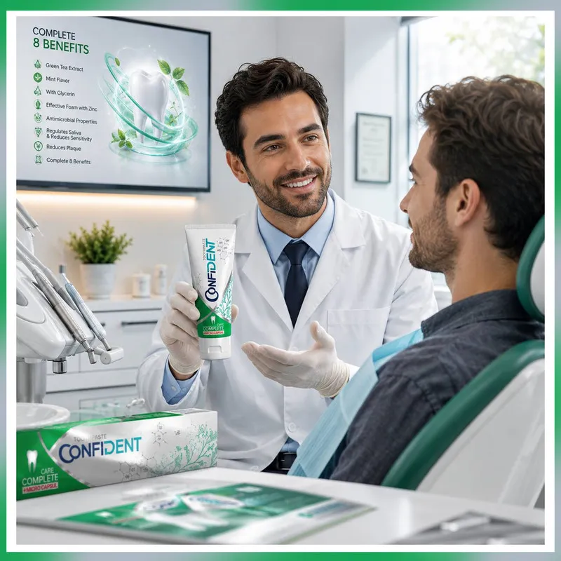 خمیر دندان محافظت از مینای دندان کانفیدنت مدل Complete Care06 حجم 70 میلی لیتر مجموعه 6 عددی - تصویر 2