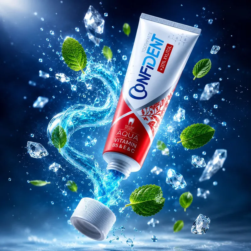 خمیر دندان ضد پوسیدگی کانفیدنت مدل Aqua-Pure06 مناسب برای انواع دندان حجم 100 میلی لیتر مجموعه 6 عددی - تصویر 4