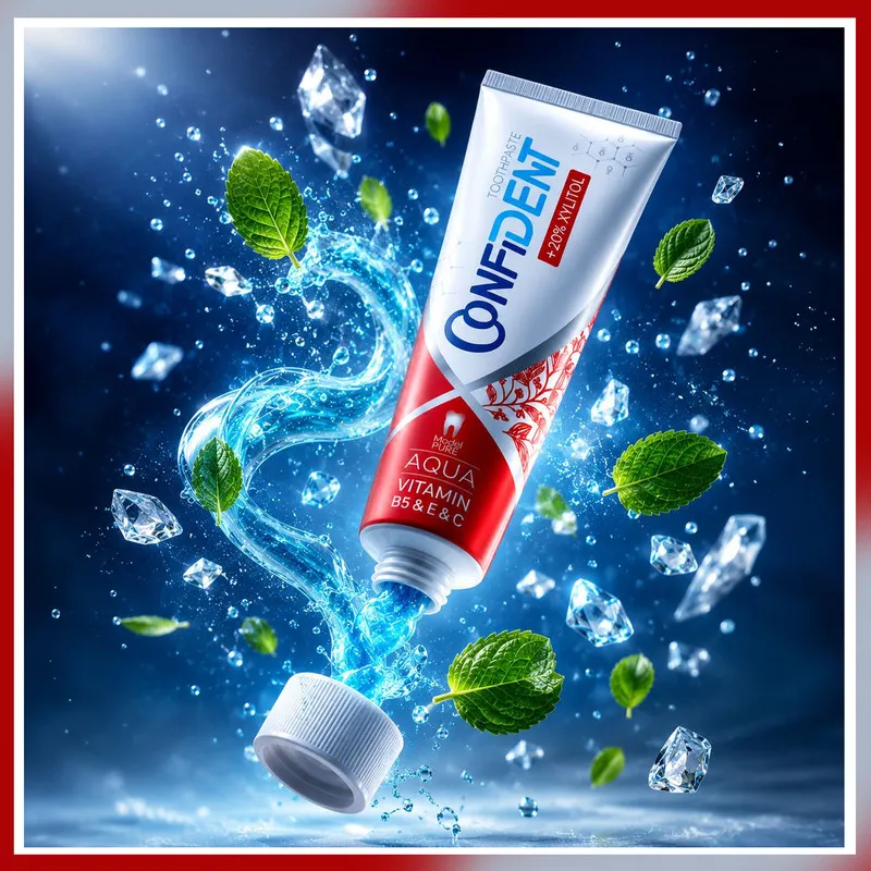 خمیر دندان ضد پوسیدگی کانفیدنت مدل Aqua-Pure012 مناسب برای انواع دندان حجم 100 میلی لیتر مجموعه 12 عددی - تصویر 5