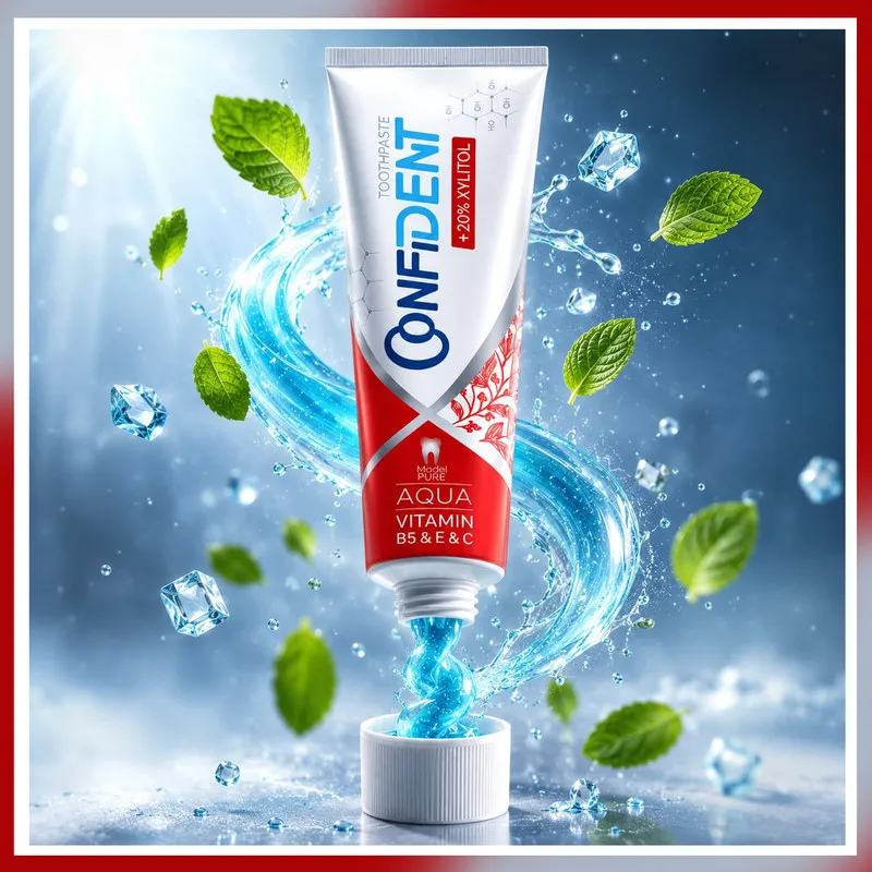 خمیر دندان ضد پوسیدگی کانفیدنت مدل Aqua-Pure012 مناسب برای انواع دندان حجم 100 میلی لیتر مجموعه 12 عددی - تصویر 6