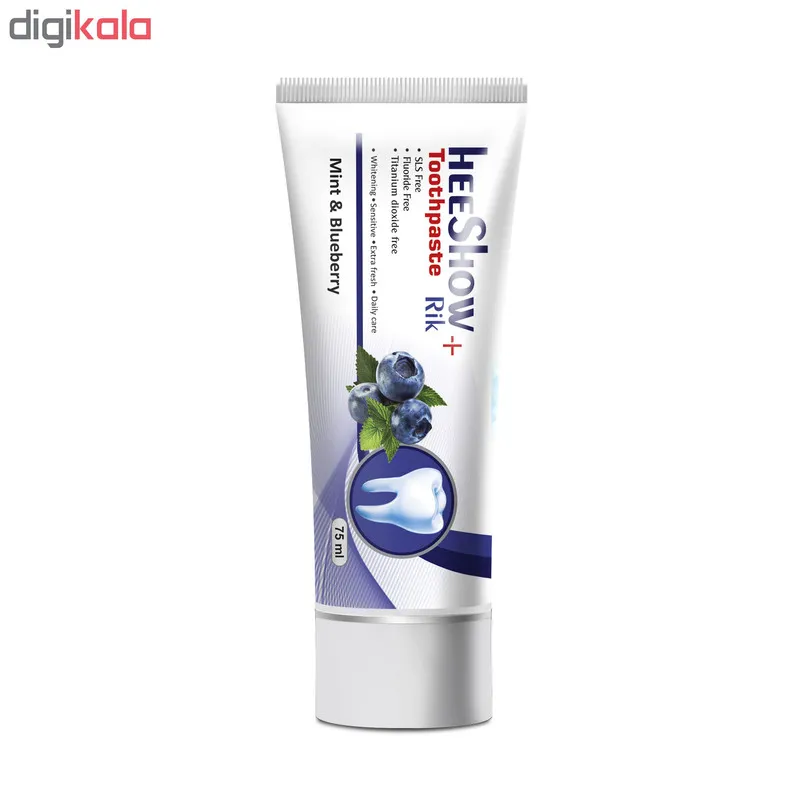 خمیر دندان هیشو ریک مدل mint & blueberry حجم 75 میلی لیتر - تصویر 2
