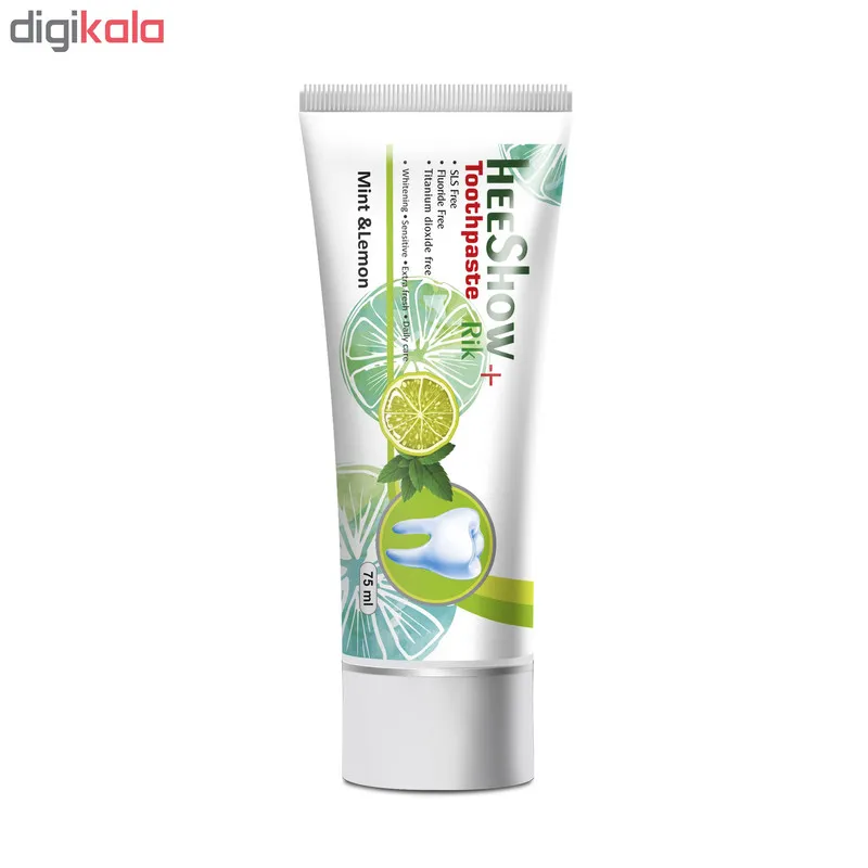 خمیر دندان هیشو ریک مدل mint & lemon حجم 75 میلی لیتر - تصویر 2
