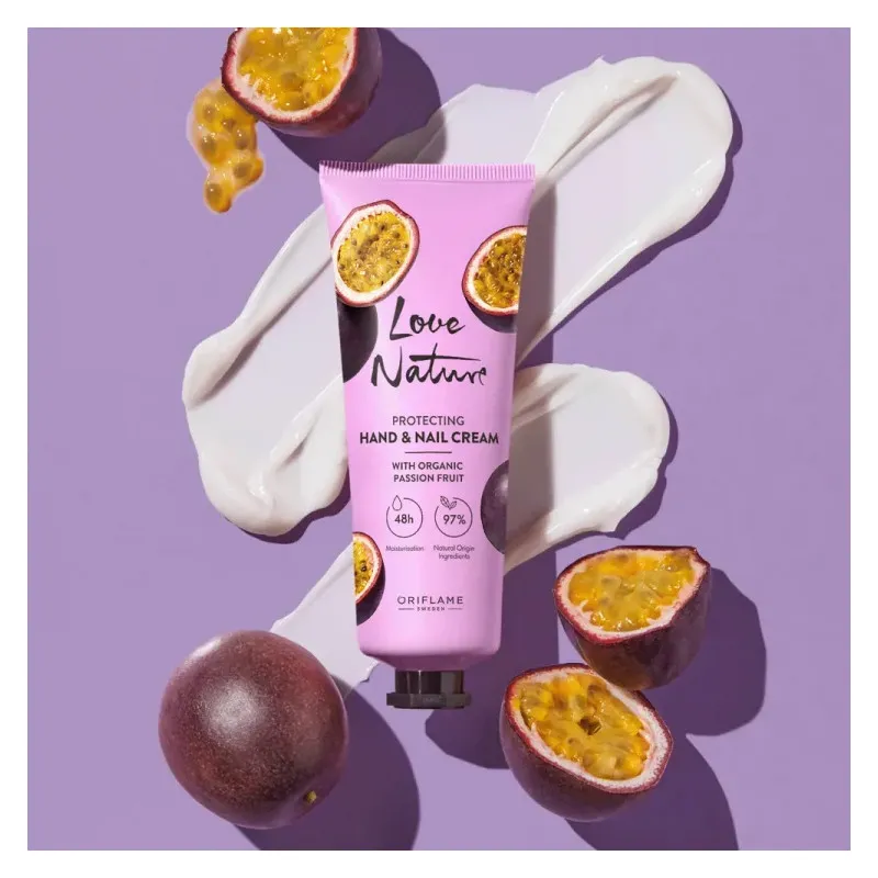 کرم مرطوبکننده دست اوریفلیم مدل LOVE NATURE Passion Fruit مناسب برای انواع پوست حجم 75 میلی لیتر - تصویر 2