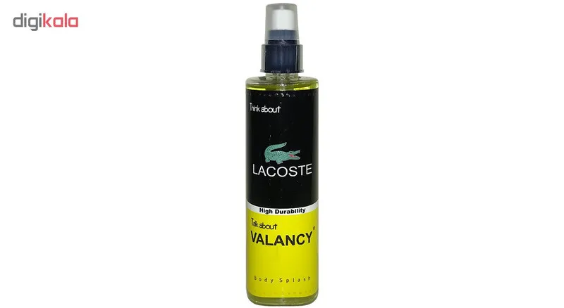 بادی اسپلش مردانه والانسی مدل Lacoste حجم 200 میلی لیتر - تصویر 2