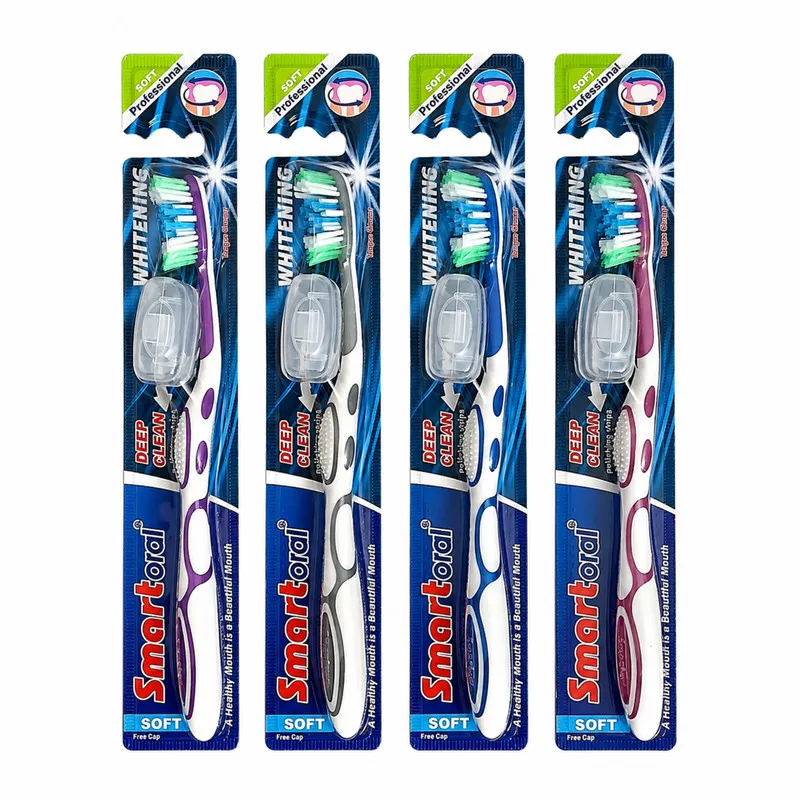 مسواک اسمارت اورال مدل Deep Clean با برس نرم مناسب برای همه دندان ها بسته 3 عددی - تصویر 2
