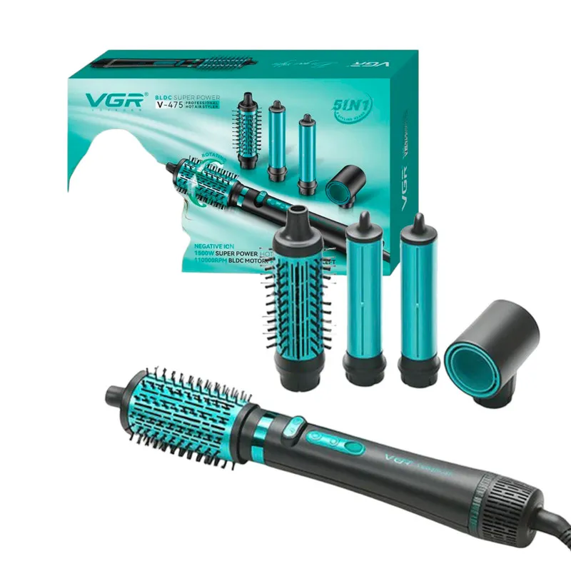 سشوار چرخشی 1500 وات وی جی ار مدل V-475 5in1 - تصویر 5