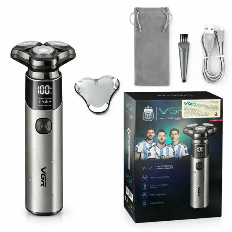 ماشین اصلاح موی صورت شارژی وی جی ار مدل V-321 - تصویر 3