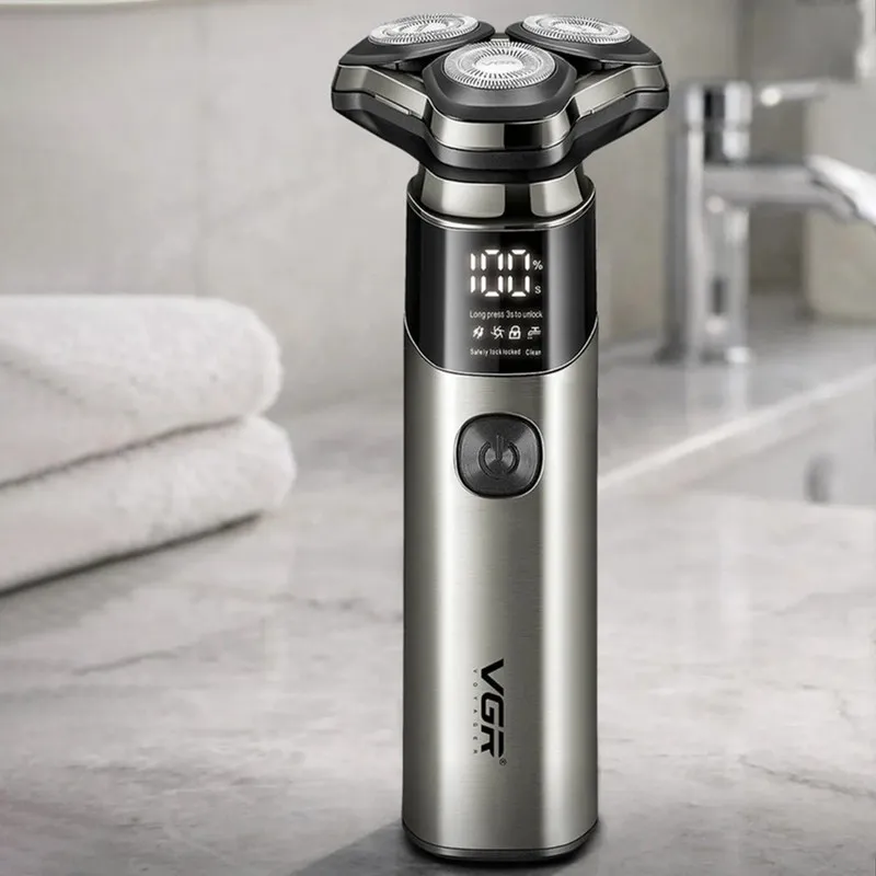 ماشین اصلاح موی صورت شارژی وی جی ار مدل V-321 - تصویر 4