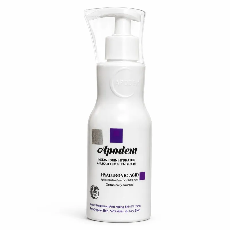 کرم آبرسان و مرطوبکننده صورت، بدن آپودم مدل هیالورونیک اسید مناسب برای انواع پوست حجم 400 میلیلیتر
