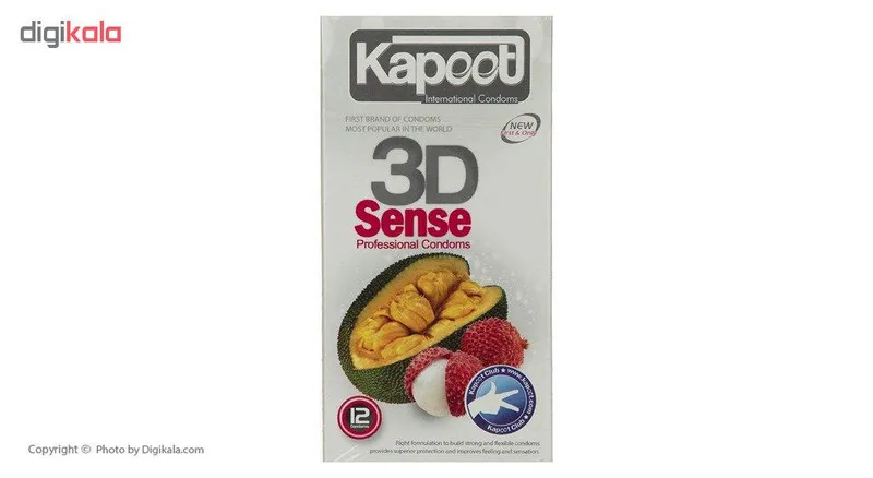 کاندوم کاپوت مدل 3D Sense بسته 12 عددی به همراه کاندوم گود لایف مدل کلاسیک مجموعه 2 عددی - تصویر 3