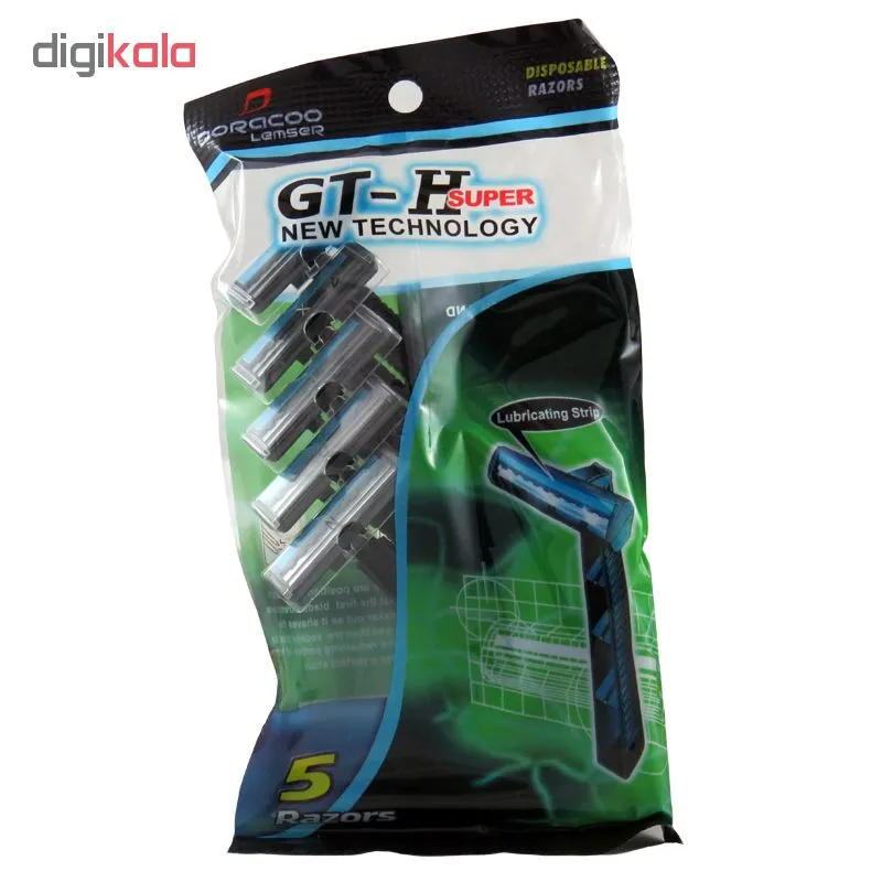 خود تراش لمسر مدل GT-H بسته 5 عددی - تصویر 2