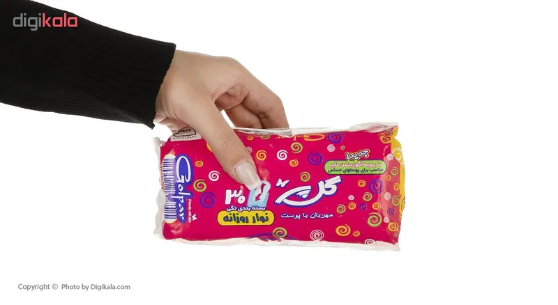 پد بهداشتی روزانه گل پر مدل Kind بسته 30 عددی - تصویر 6