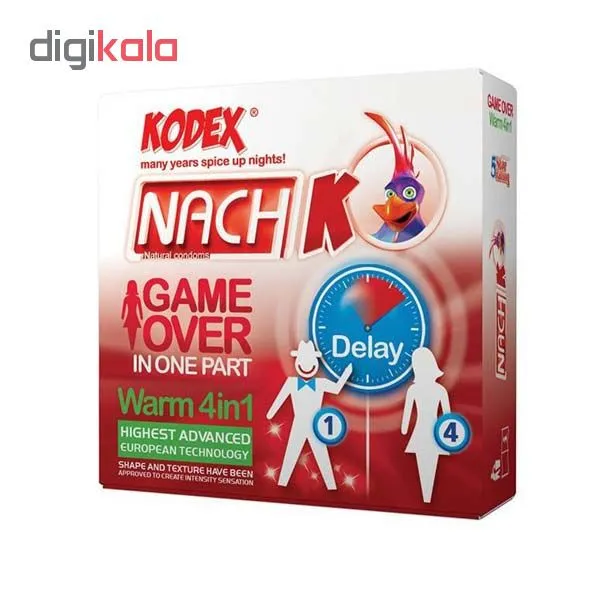 کاندوم ناچ کدکس مدل GAME OVER WARM بسته 3 عددی - تصویر 2