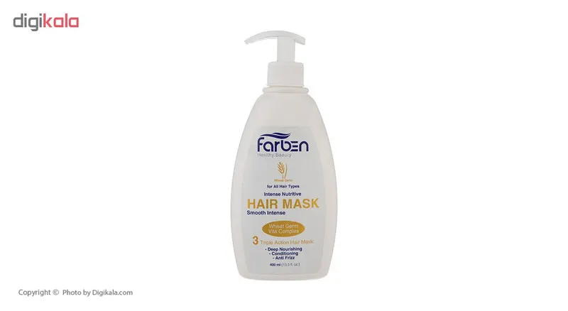 ماسک مو جوانه گندم فاربن مدل Smooth Intense حجم 400 میلی لیتر - تصویر 2
