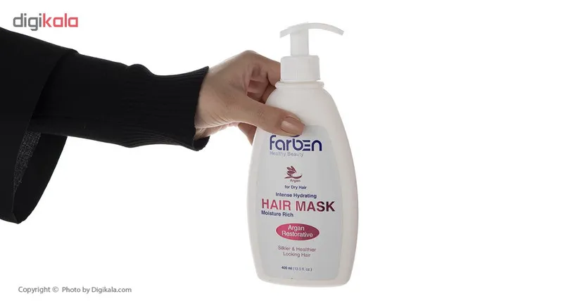 ماسک مو آرگان فاربن مدل Moisture Rich حجم 400 میلی لیتر - تصویر 5