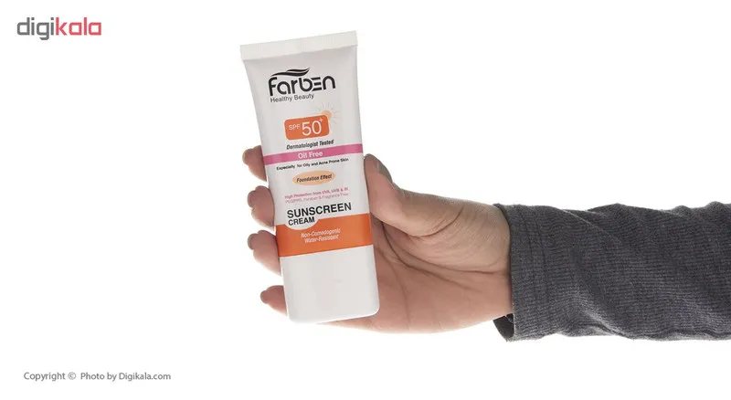 کرم ضد آفتاب رنگی فاربن مدل Non-Comedogenic حجم 50 میلی لیتر - تصویر 5