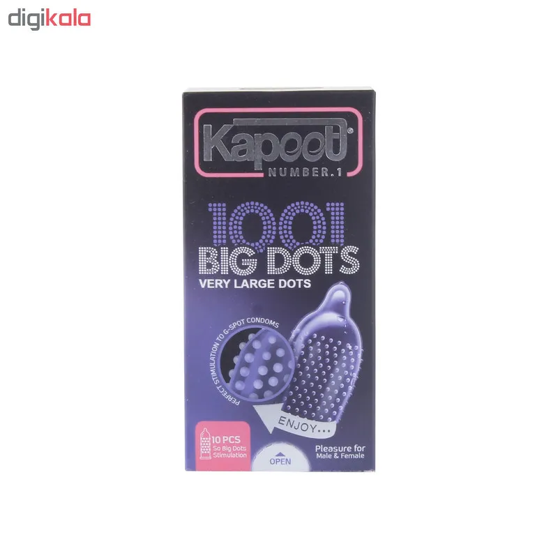 کاندوم کاپوت مدل BIG DOTS بسته 10 عددی - تصویر 2