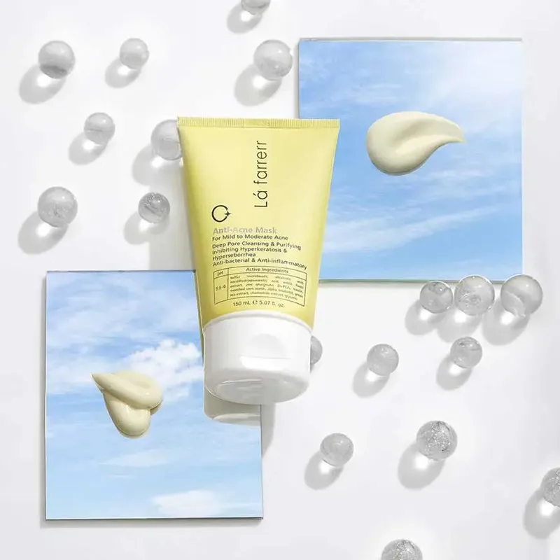 ماسک کرمی ضد آکنه لافارر مدل anti-acne حجم 150 میلی‌لیتر با عصاره‌های گیاهی، گوگرد میکرونیزه، پاک‌سازی عمقی منافذ، ضد التهاب و مناسب پوست‌های مستعد آکنه - تصویر 6