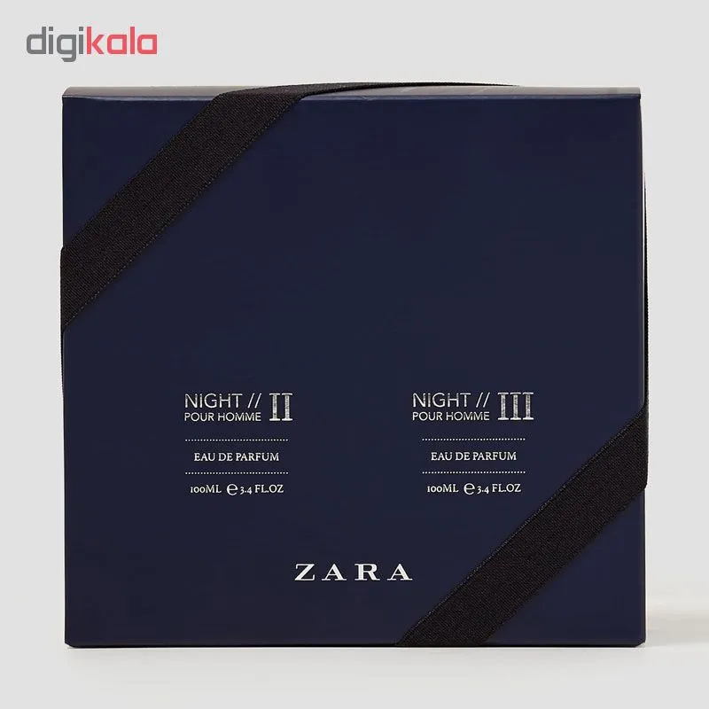 ست ادو پرفیوم مردانه زارا مدل NIGHT // II & NIGHT // III حجم 100 میلی لیتر - تصویر 2