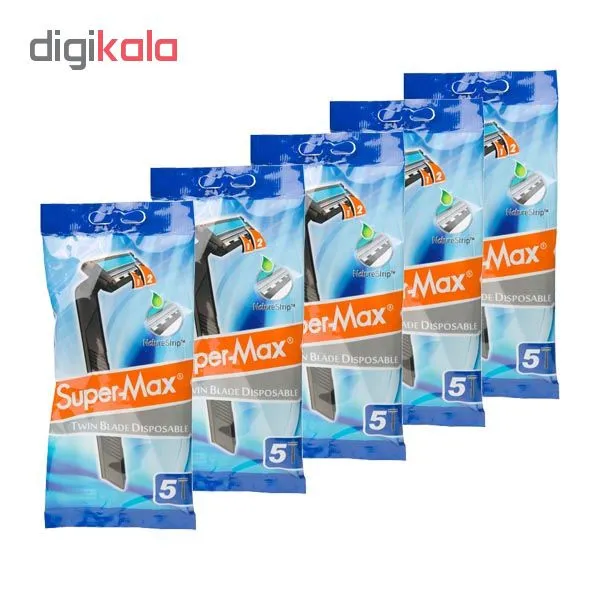 خود تراش سوپرمکس مدل Naturestrip مجموعه 5 عددی - تصویر 2