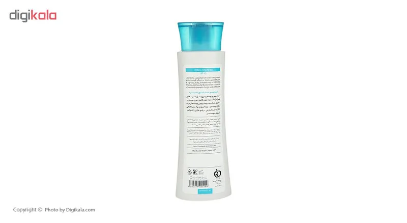 شامپو ضد شوره سینره مدل Anti Dandruff Willow حجم 250 میلی لیتر - تصویر 3