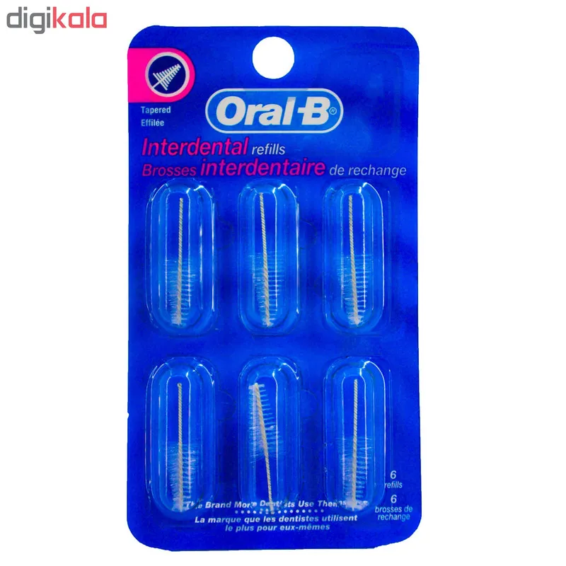 سری یدک مسواک بین دندانی اورال-بی مدل refills بسته 6 عددی - تصویر 2