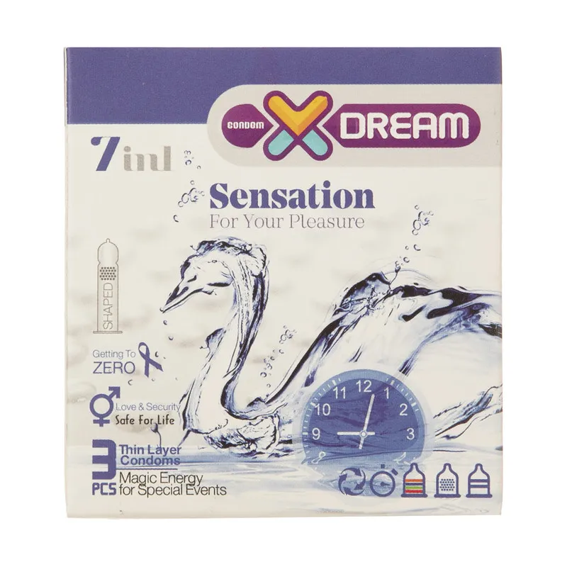 کاندوم ایکس دریم مدل Sensation بسته 3 عددی